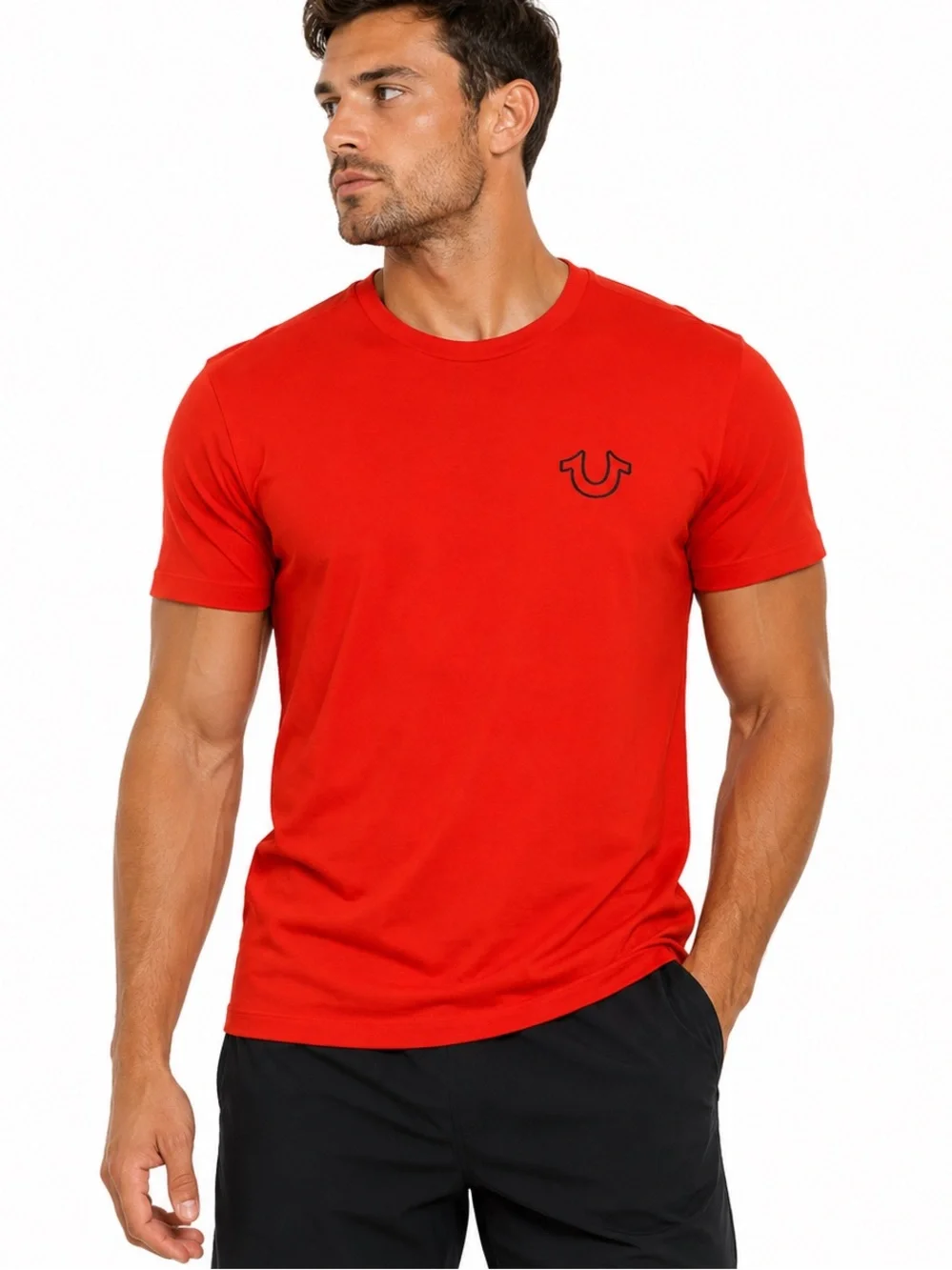 True Religion Brand Jeans Red Buddha Graphic T-Shirt XXL